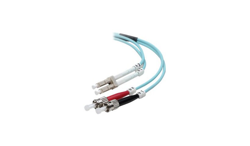 Belkin 3M Fiber Optic Cable; 10GB Aqua Multimode LC/ST Duplex, 50/125 OM3 -