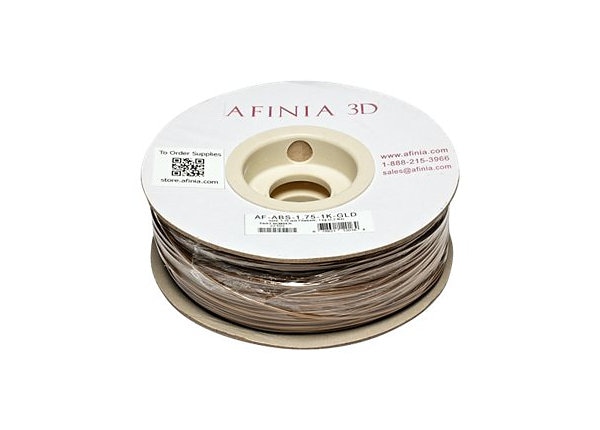 AFINIA Value-Line 1.75mm ABS Gold filament for 3D printers