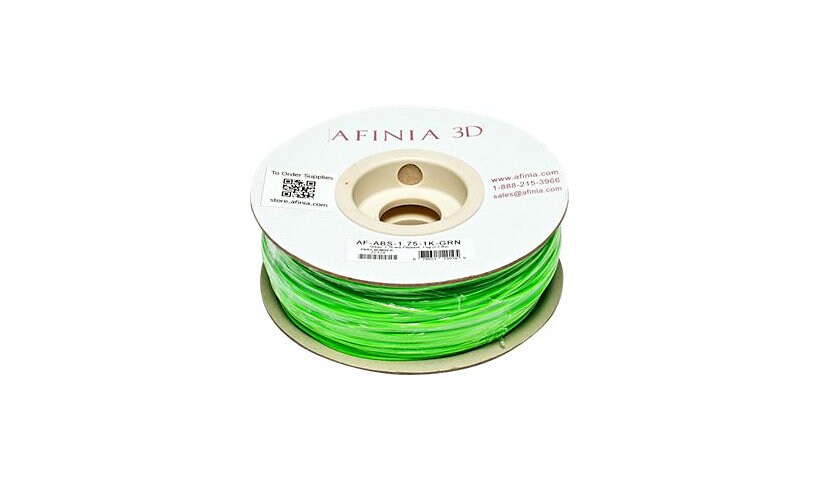 AFINIA Value-Line 1.75mm ABS Green filament for 3D printers