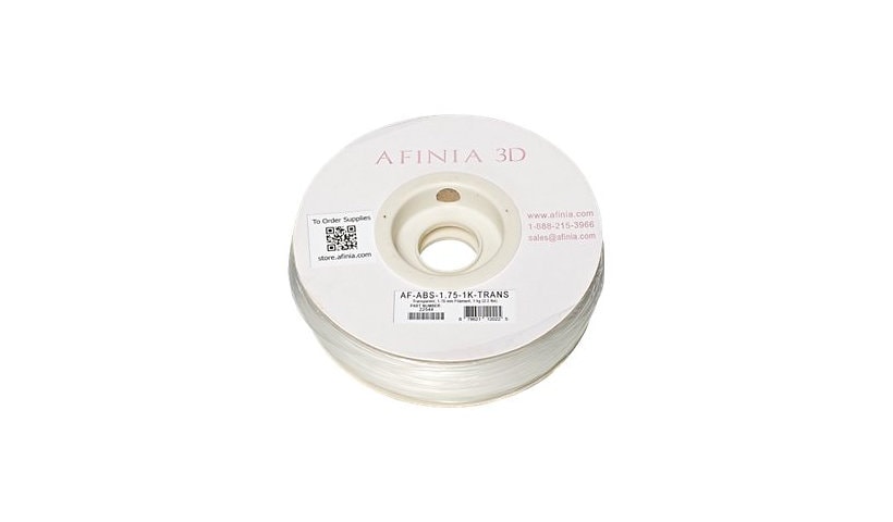 AFINIA Value-Line 1.75mm ABS Transparent filament for 3D printers