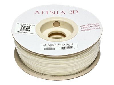 AFINIA Value-Line 1.75mm ABS White filament for 3D printers