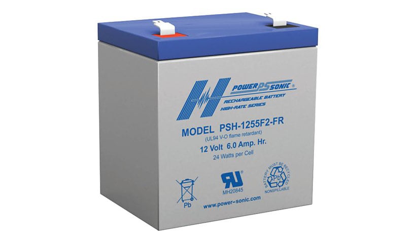 Power-Sonic PSH-1255F2-FR - UPS battery - lead acid - 6 Ah