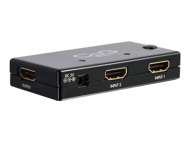 ondergoed bezorgdheid Mijnwerker C2G 2-Port HDMI Switch - Auto Switch - video/audio switch - 2 ports - 40349  - Audio & Video Cables - CDW.com