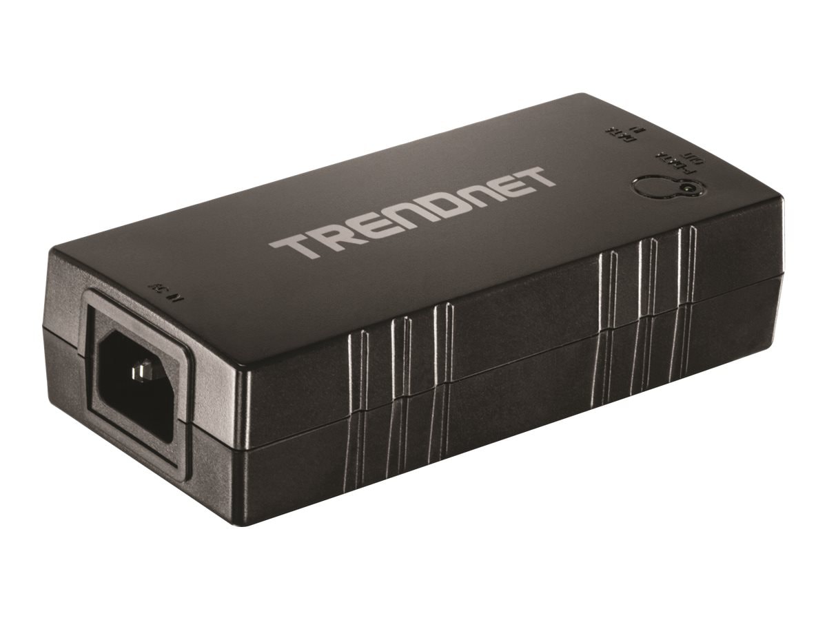 TRENDnet Gigabit Power Over Ethernet Plus Injector, Converts Non-Poe Gigabit To Poe+ Or PoE Gigabit, Supplies PoE