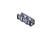 Rack Solutions 1U Adapter Bracket (2 Bends, 0.59in Deep, No Hardware)