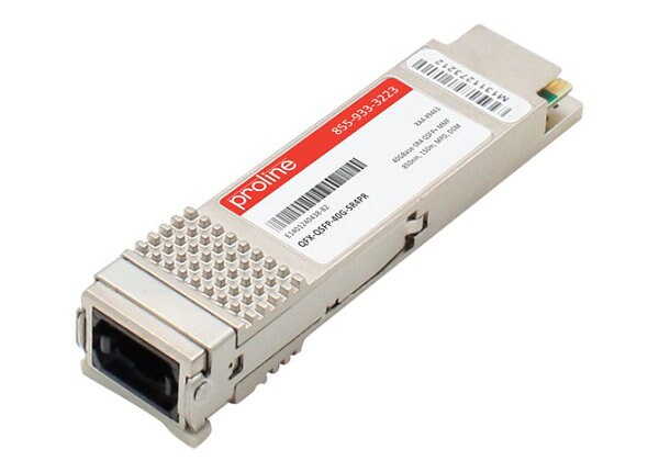 Proline Juniper QFX-QSFP-40G-SR4 Compatible QSFP+ TAA Compliant Transceiver - QSFP+ transceiver module - 40 Gigabit LAN