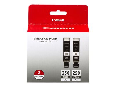 Canon PGI-250PGBK XL Twin Pack - 2-pack - XL - pigmented black - original -