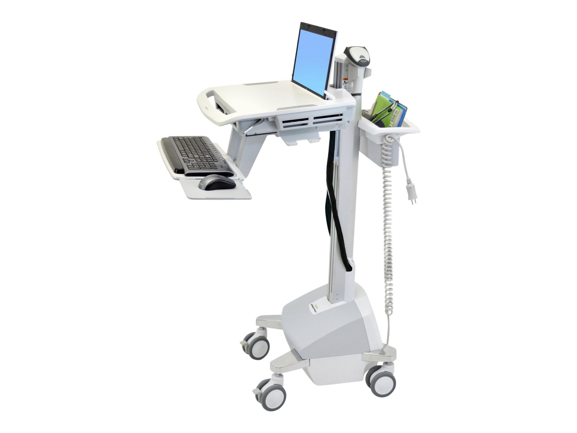 Ergotron StyleView EMR Laptop Cart, LiFe Powered cart - for notebook / keyb