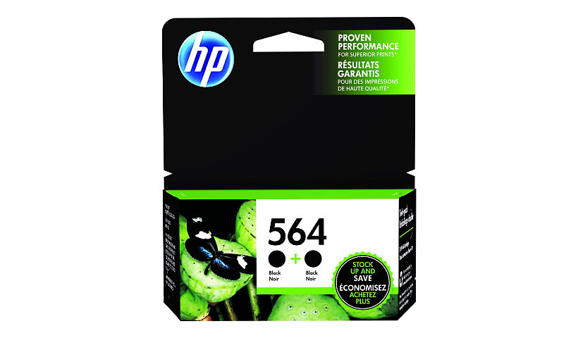 HP 564 Black Ink Cartridge - Pack of 2