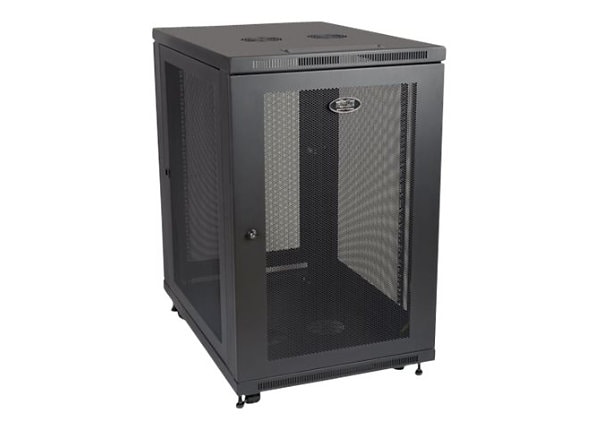 tripp lite 18u rack enclosure server cabinet 33" deep w/ doors & sides