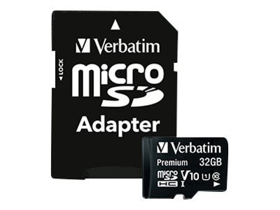 Verbatim - flash memory card - 32 GB - microSDHC