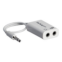 StarTech.com 4 Position Microphone and Headphone Splitter - 3,5 mm - White