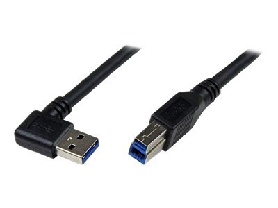 StarTech.com SuperSpeed USB 3.0 Cable - Right Angle A to B - M/M - USB cable - 10 ft