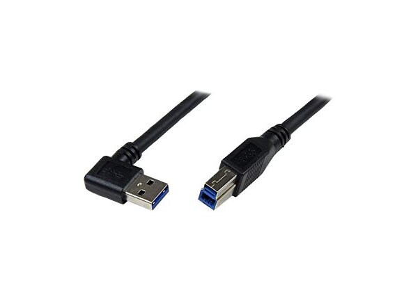 StarTech.com SuperSpeed USB 3.0 Cable - Right Angle A to B - M/M - USB cable - 10 ft