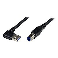 StarTech.com SuperSpeed USB 3.0 Cable - Right Angle A to B - M/M - USB cable - 10 ft