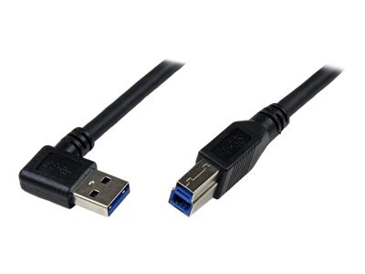 StarTech.com SuperSpeed USB 3.0 Cable - Right Angle A to B - M/M - USB cable - 3 m