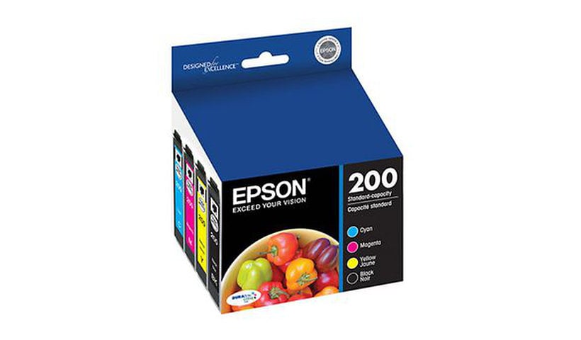 Epson 200 Comb-Pack - 4-pack - black, yellow, cyan, magenta - original - ink cartridge