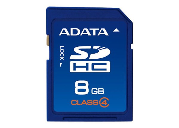 ADATA - flash memory card - 8 GB - SDHC