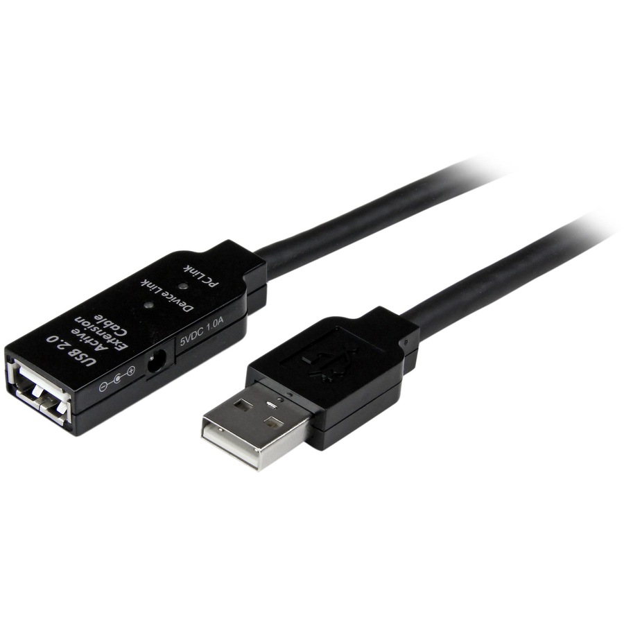 Thumbnail 3 of 5 for StarTech.com 15m USB 2.0 Active Extension Cable - M/F - 15 meter USB 2.0 Repeater Cable Cord - USB A Male to USB A TAA