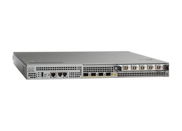 Cisco ASR 1001 - router - desktop, rack-mountable - with Cisco ASR 1000 Series Embedded Services Processor, 5Gbps