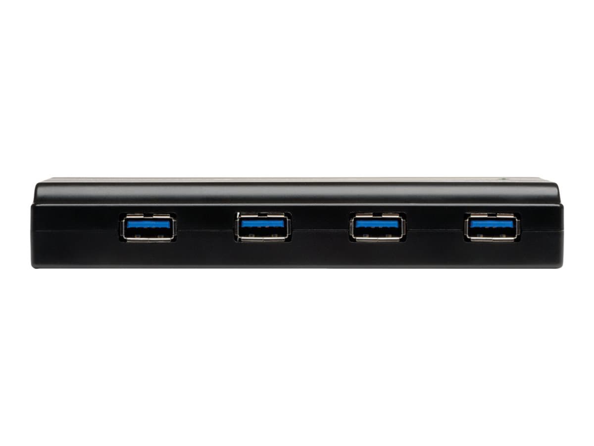 Tripp Lite 4-Port Portable Slim USB 3.0 Superspeed Hub w/ Built In Cable -  hub - 4 ports - U360-004-SLIM - USB Hubs 