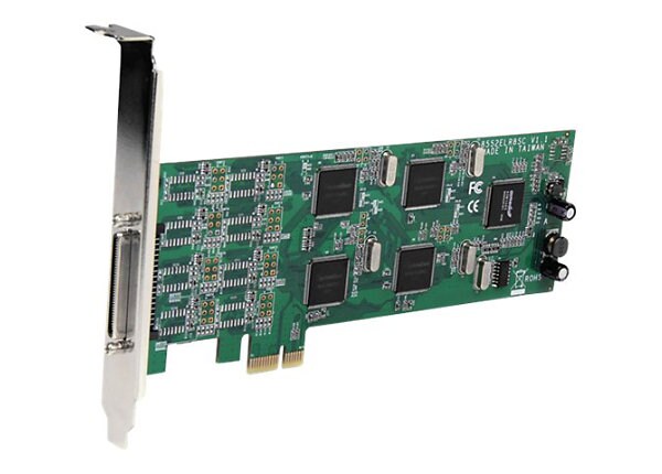 StarTech.com 8 Port Low Profile PCI Express RS232 Serial Card w/161050 UART - serial adapter