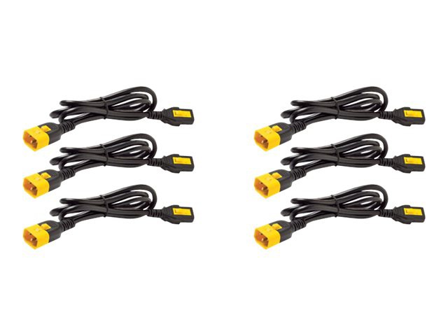 Thumbnail 2 of 3 for APC NetShelter Power Cord Kit (6 ea), Locking, C13 to C14, 1.2m, North America