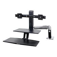 Ergotron WorkFit-A Dual Monitor Sit-Stand WorkStation with Keyboard