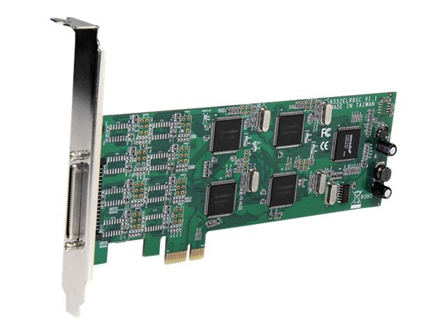 StarTech.com 8 Port Low Profile PCI Express RS232 Serial Card w/161050 UART - serial adapter
