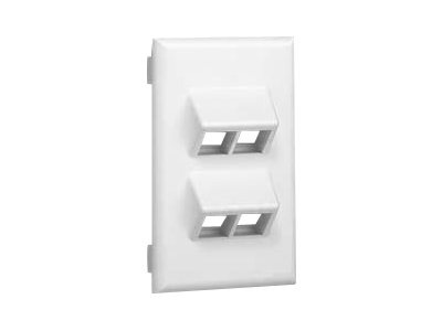 Panduit NetKey Snap-on Vertical Sloped Faceplate - faceplate