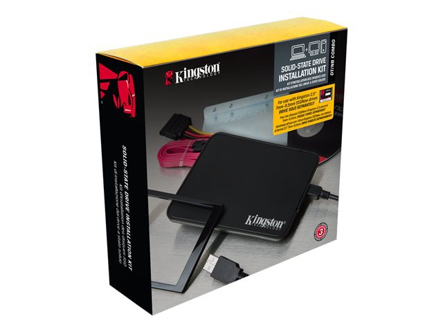 Kingston SSD Installation Kit - storage enclosure - SATA 3Gb/s - USB 2.0