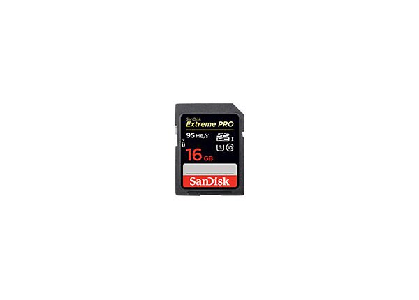SanDisk Extreme Pro - flash memory card - 16 GB - SDHC UHS-I