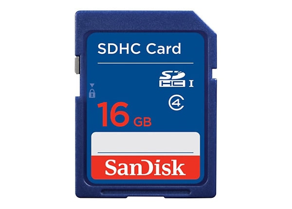 Soedan onpeilbaar vallei SanDisk - flash memory card - 16 GB - SDHC - SDSDB-016G-A46 - Memory Cards  - CDW.com