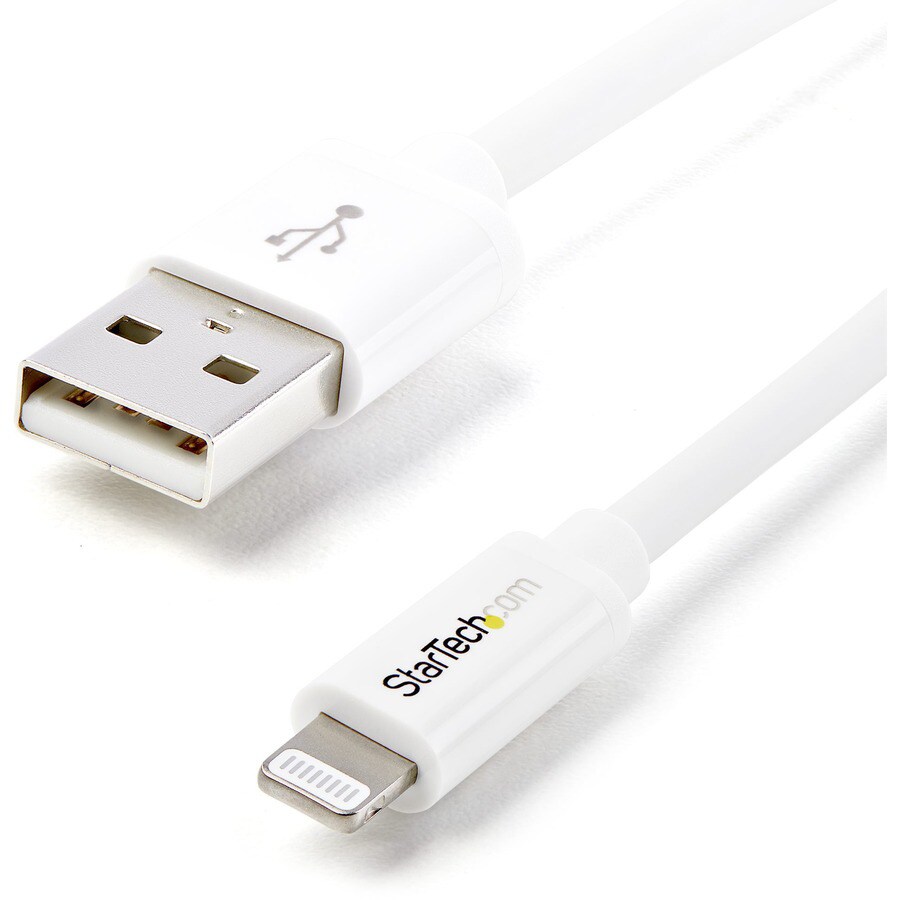 StarTech.com 6 ' / 2m USB Lightning Cable for iPhone iPod iPad - White