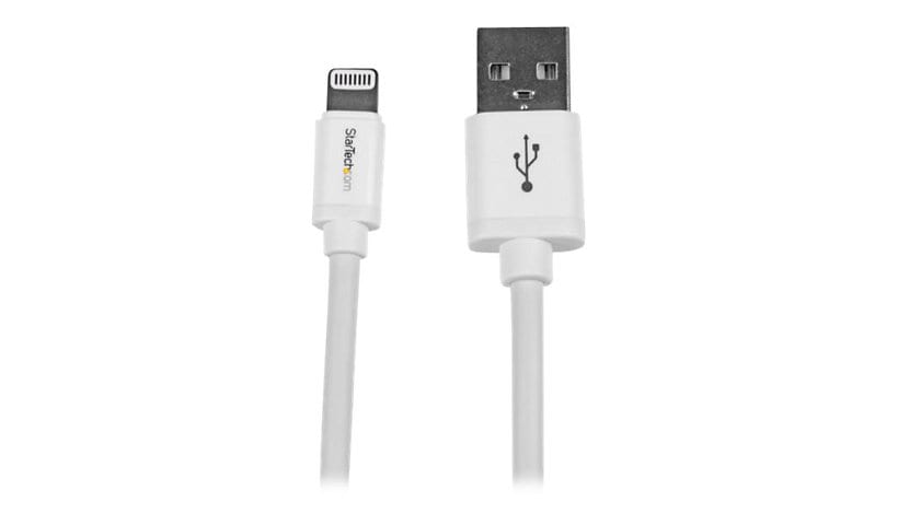 StarTech.com 2m (6ft) Long White Apple&#194;&#174; 8-pin Lightning Connector to USB Cable for iPhone / iPod / iPad