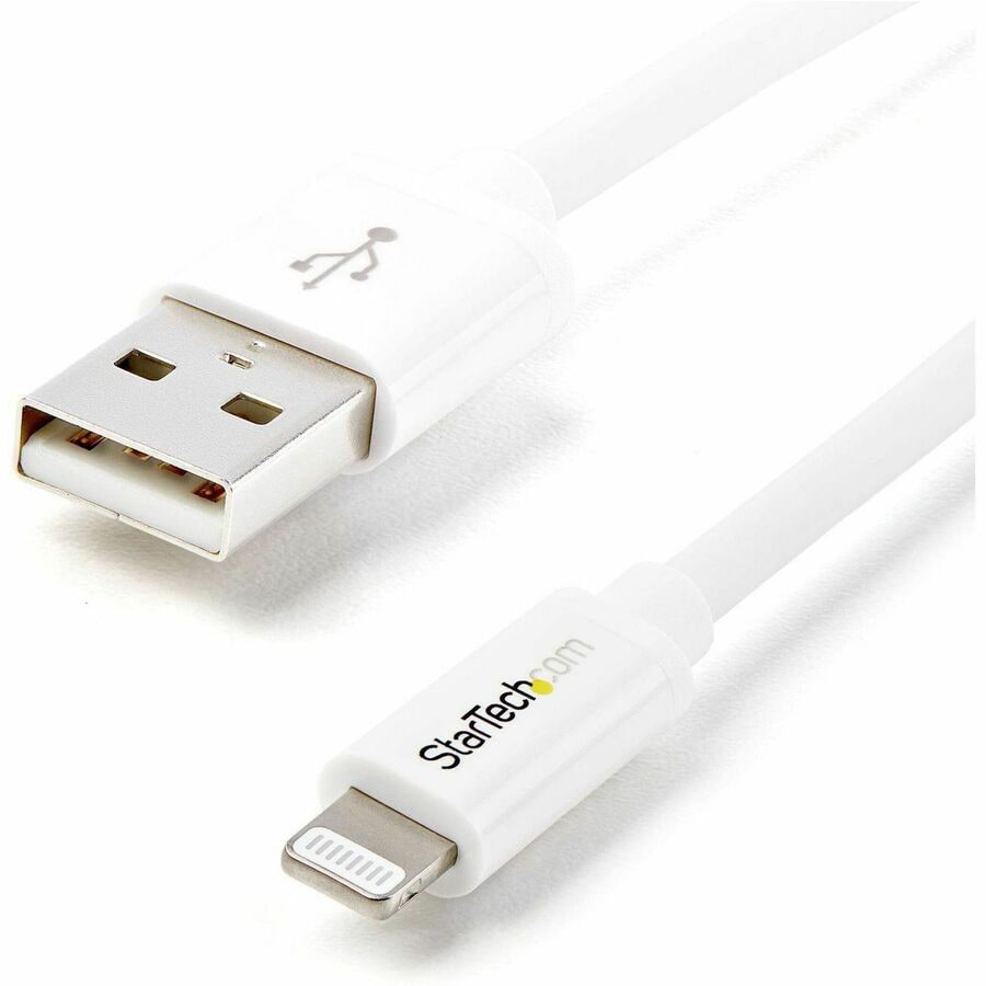 1 m (3 ft.) USB to Lightning Cable - iPhone / iPad / iPod Charger Cable -  High Speed Charging Lightning to USB Cable - Apple MFi Certified - White