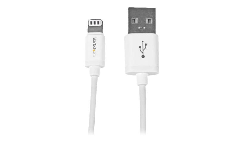 StarTech.com White Apple 8-pin Lightning to USB Cable for iPhone iPod iPad