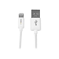 StarTech.com White Apple 8-pin Lightning to USB Cable for iPhone iPod iPad