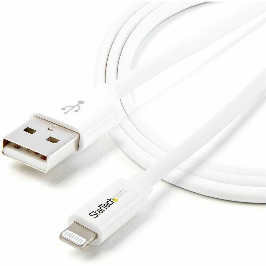 Thumbnail 5 of 5 for StarTech.com 1m (3ft) White Apple 8-pin Lightning Connector to USB Cable for iPhone / iPod / iPad - Charge and Sync