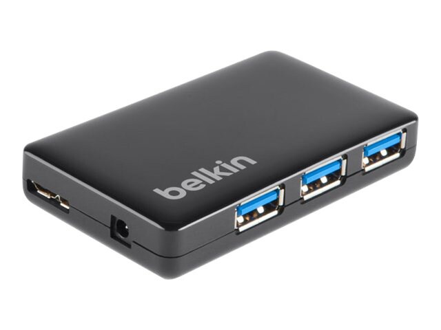Belkin USB 3.0 4-Port Hub - hub - 4 ports - desktop