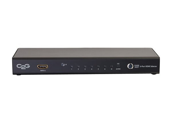 C2G 6-port HDMI Selector Switch - video/audio switch - 6 ports