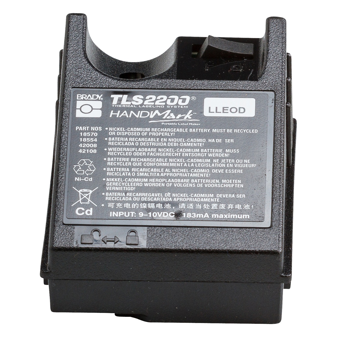 Brady NiCD Printer Battery 183 mAh