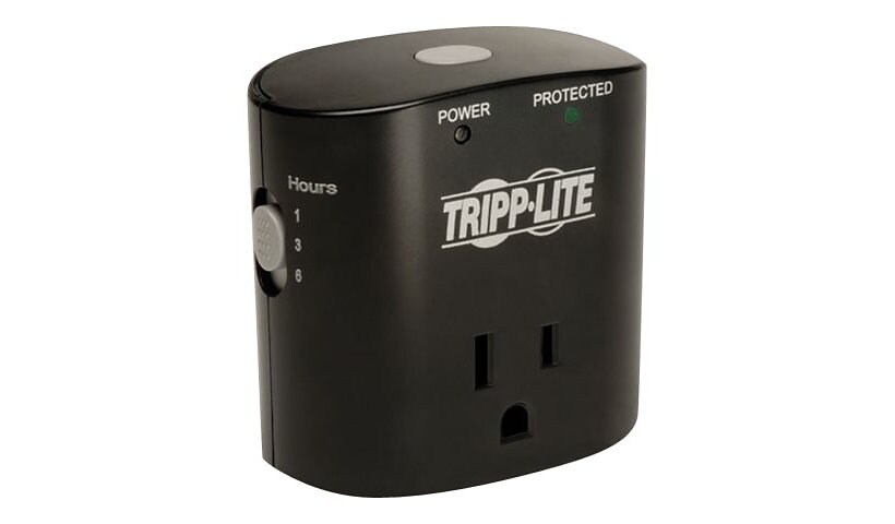 Tripp Lite Surge Protector Wallmount Direct Plug In 1 Outlet with Timer