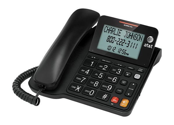 AT&T CL2940BK CORDED SPEAKERPHONE WITH DISPLAY BLACK 