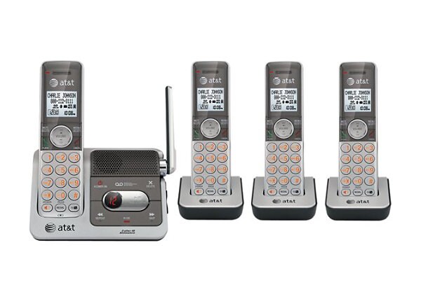 AT&T CL82401 - cordless phone - answering system with caller ID/call waiting + 3 additional handsets