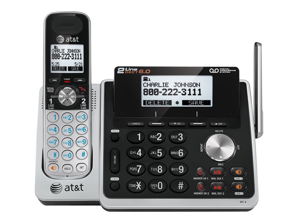 AT&T TL88102 - cordless phone - answering system with caller ID/call waiting