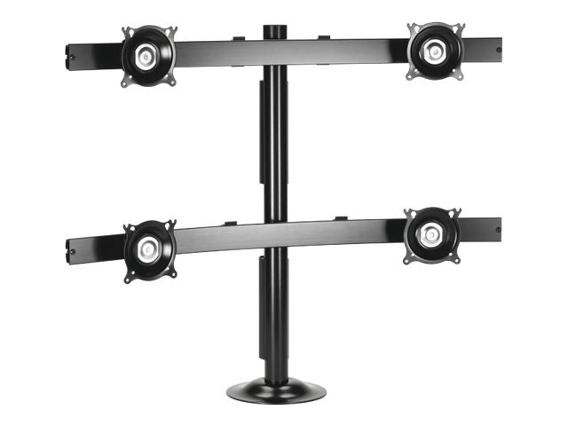 Chief Widescreen Quad Display Desk Mount - For Displays 10-30" - Black stand - for quad flat panel - black