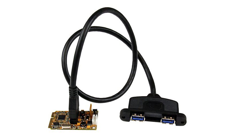 StarTech.com 2 Port Mini PCI Express USB 3.0 Adapter Card w/ Bracket Kit