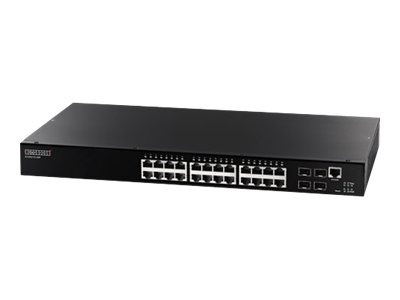 SMC Edgcore 24 port 10/100/1000 managed POE+ plus 2 gig copper +2 SFP