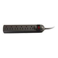 C2G 6-Outlet Power Strip with Surge Suppressor - Spike and Surge Protector
